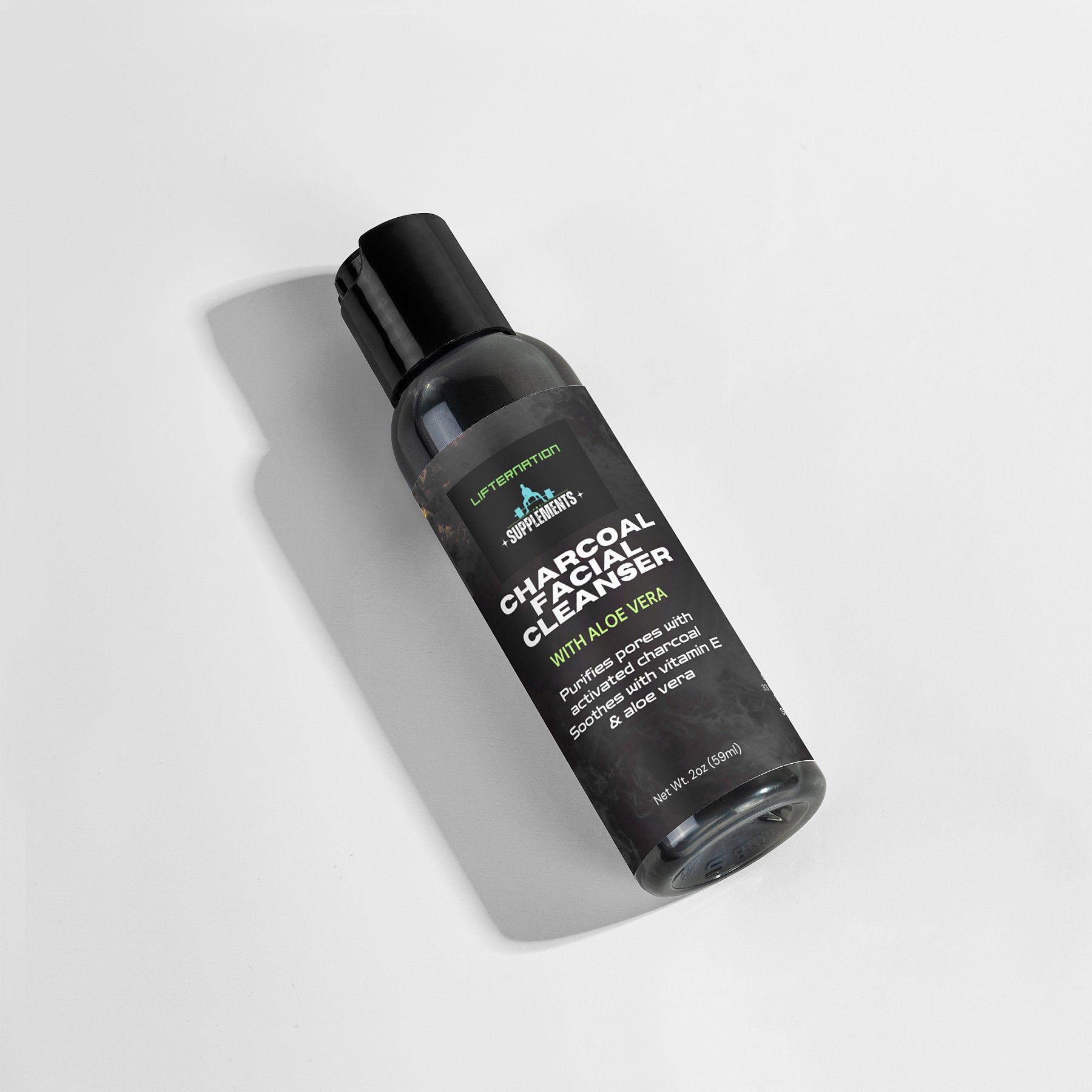 LifterNation Charcoal Facial Cleanser 2oz Personal Care and Beauty LifterNation Supplements