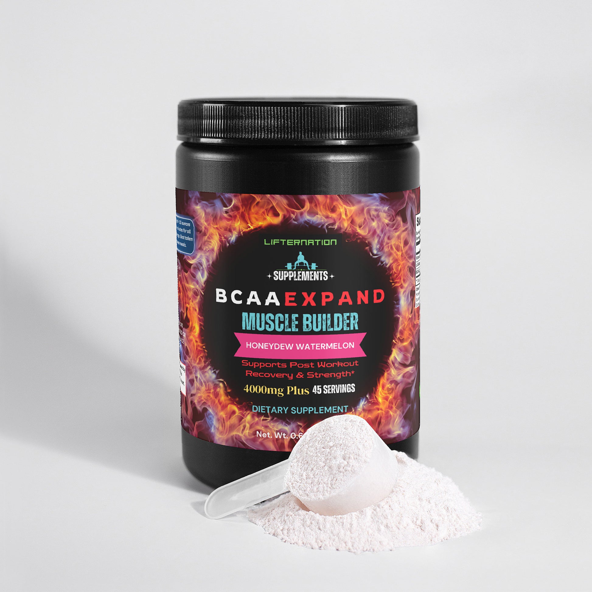 LifterNation BCAA Expand Muscle Builder (Honeydew/Watermelon) Amino Acids & Blends LifterNation Supplements