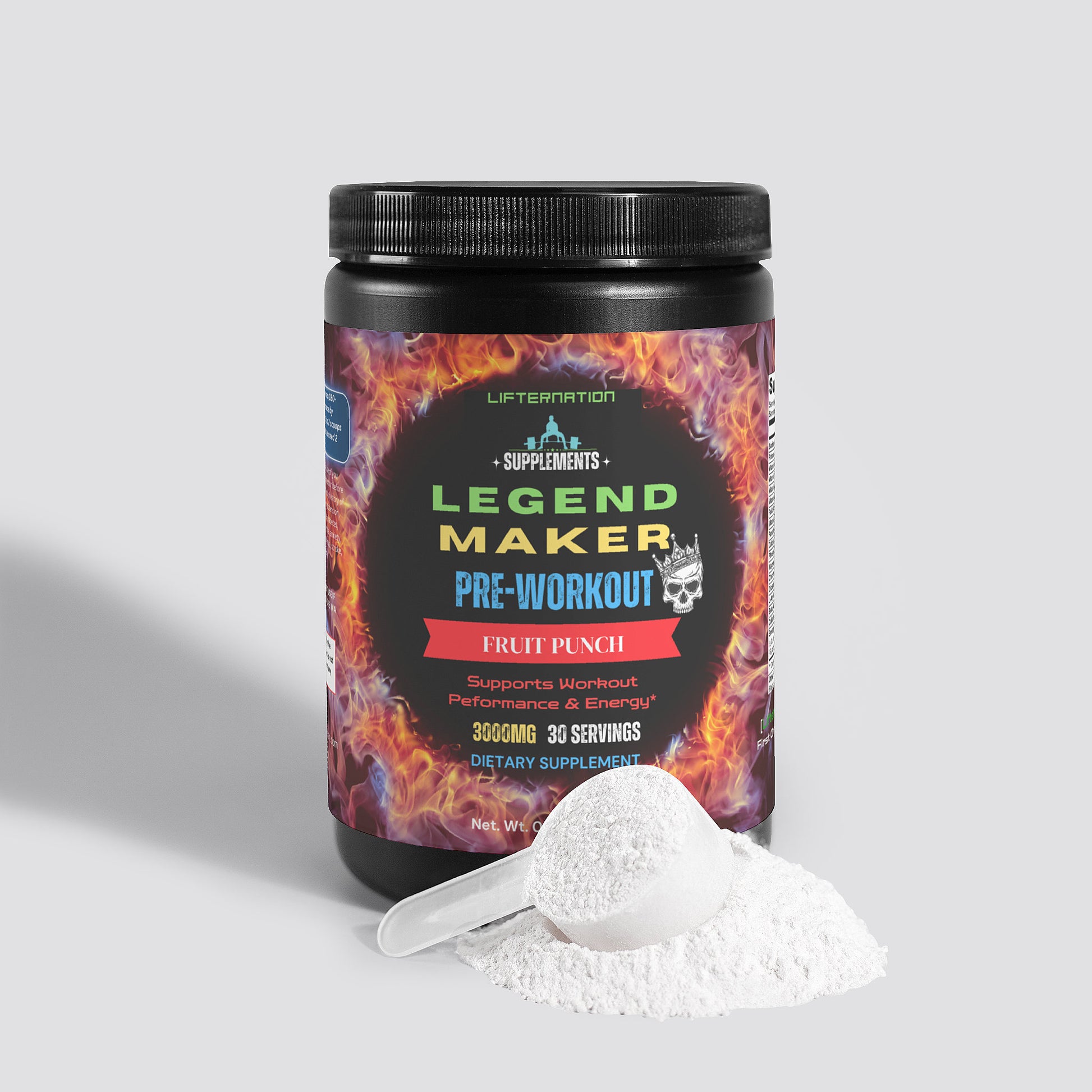 LifterNation Legend Maker Pre-Workout (Fruit Punch) Amino Acids & Blends LifterNation Supplements