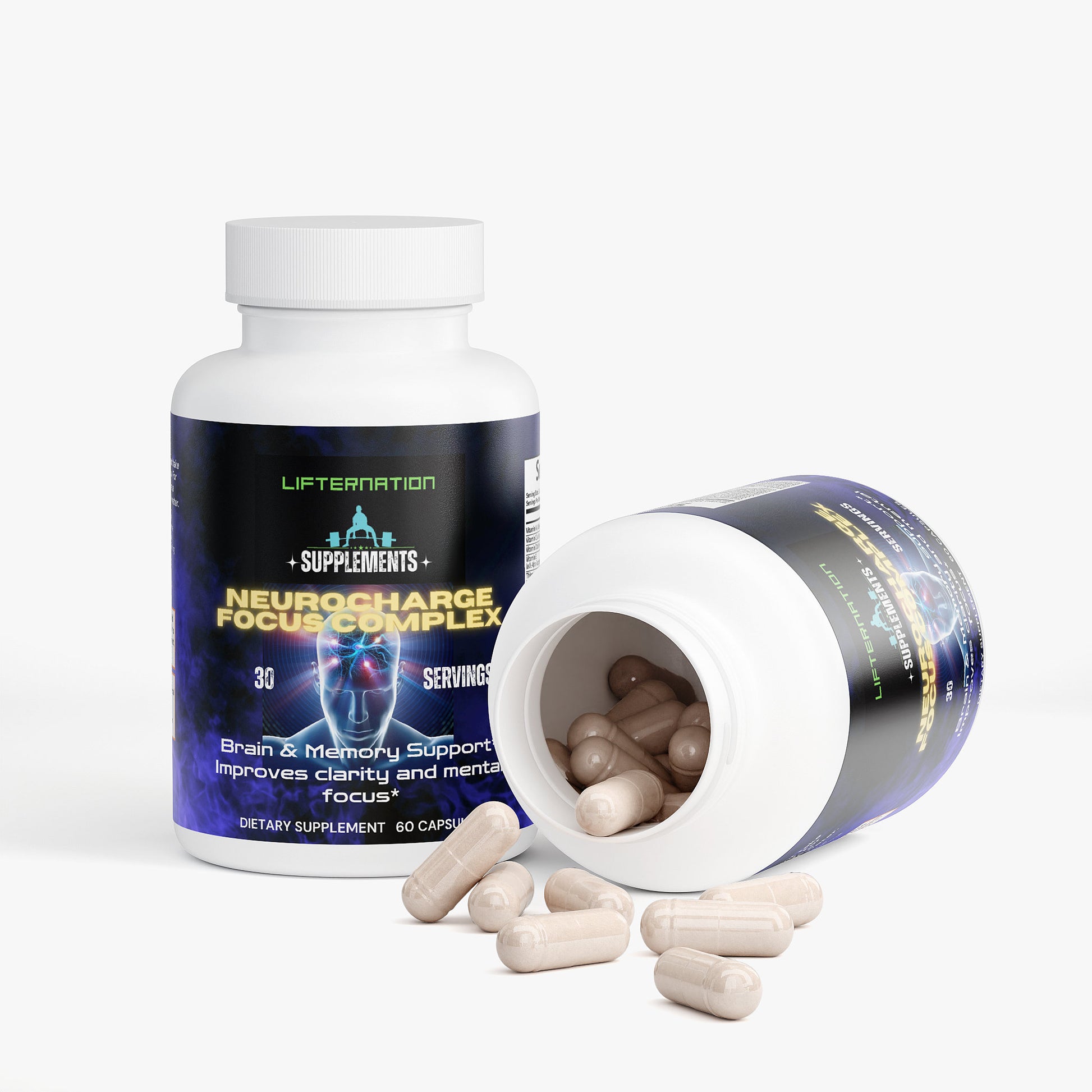LifterNation Neurocharge Focus Complex (60 Capsules) Specialty Supplements LifterNation Supplements