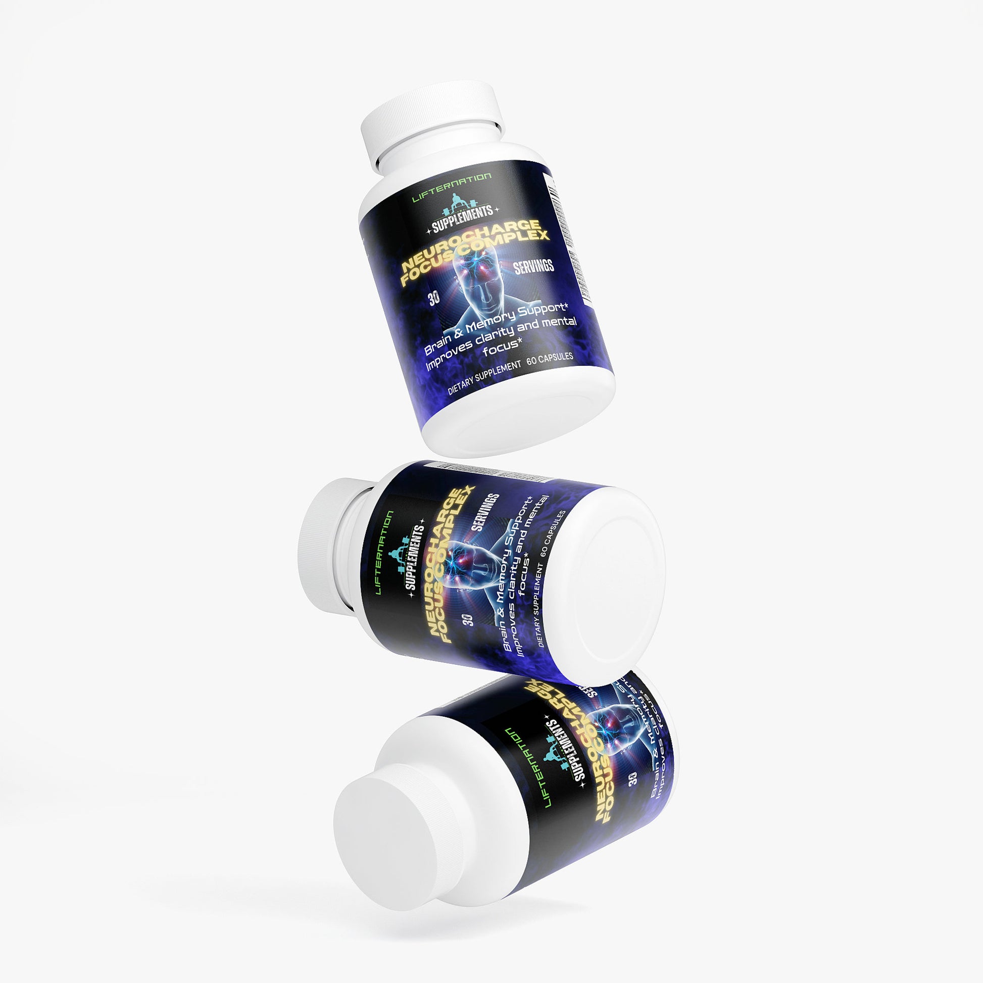 LifterNation Neurocharge Focus Complex (60 Capsules) Specialty Supplements LifterNation Supplements