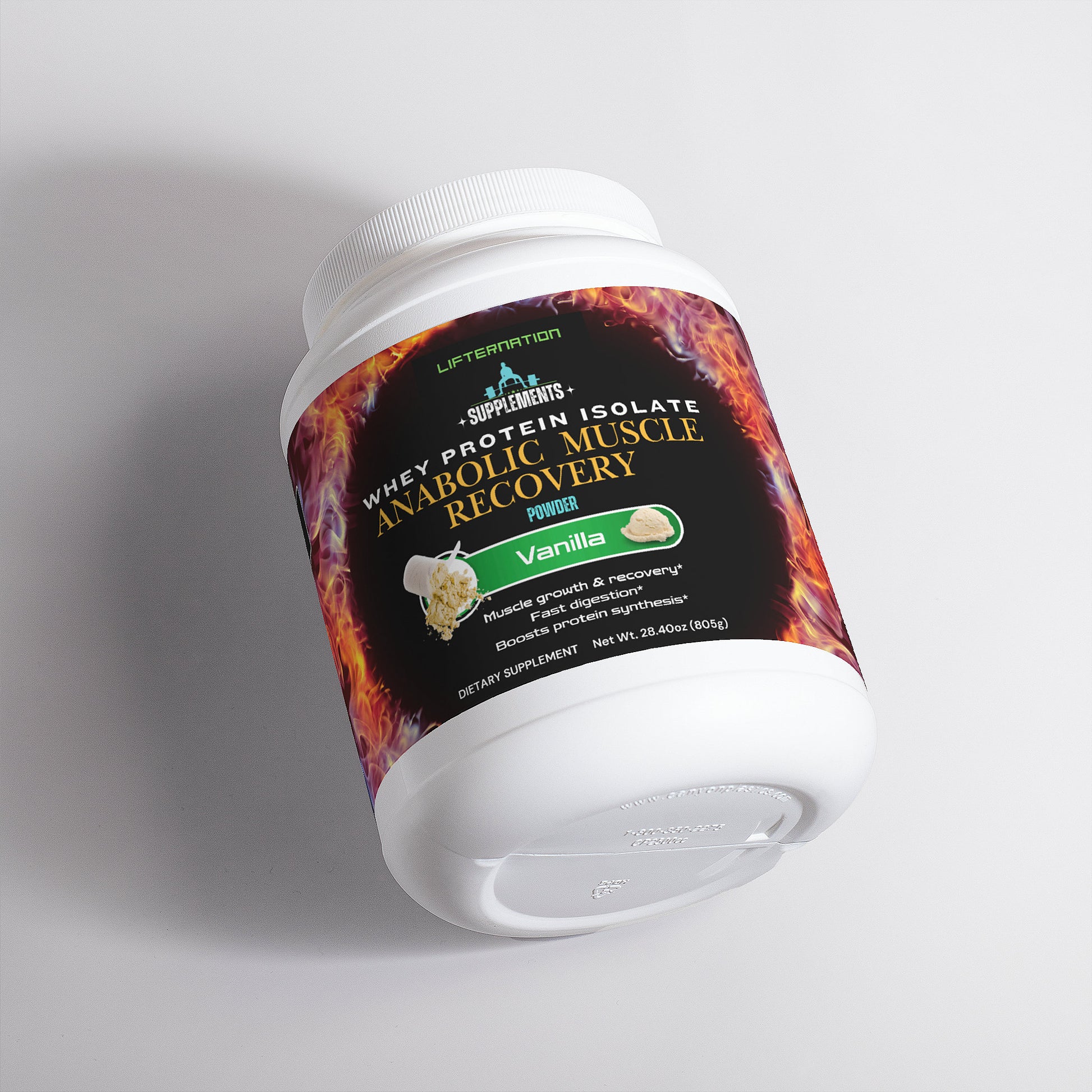 LifterNation Anabolic Muscle Recovery Whey Protein Isolate 2lbs (Vanilla) Proteins & Blends LifterNation Supplements