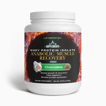 LifterNation Anabolic Muscle Recovery Whey Protein Isolate 2lbs (Chocolate) Proteins & Blends LifterNation Supplements
