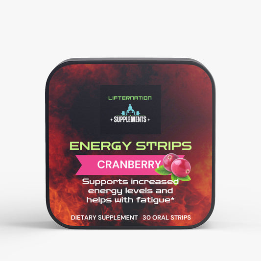 LIfterNation (30 Energy Strips) Cranberry Flavor Vitamins & Minerals LifterNation Supplements