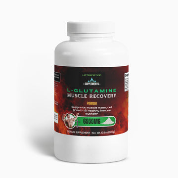 LifterNation L-Glutamine Muscle Recovery Powder (6000mg) Amino Acids & Blends LifterNation Supplements