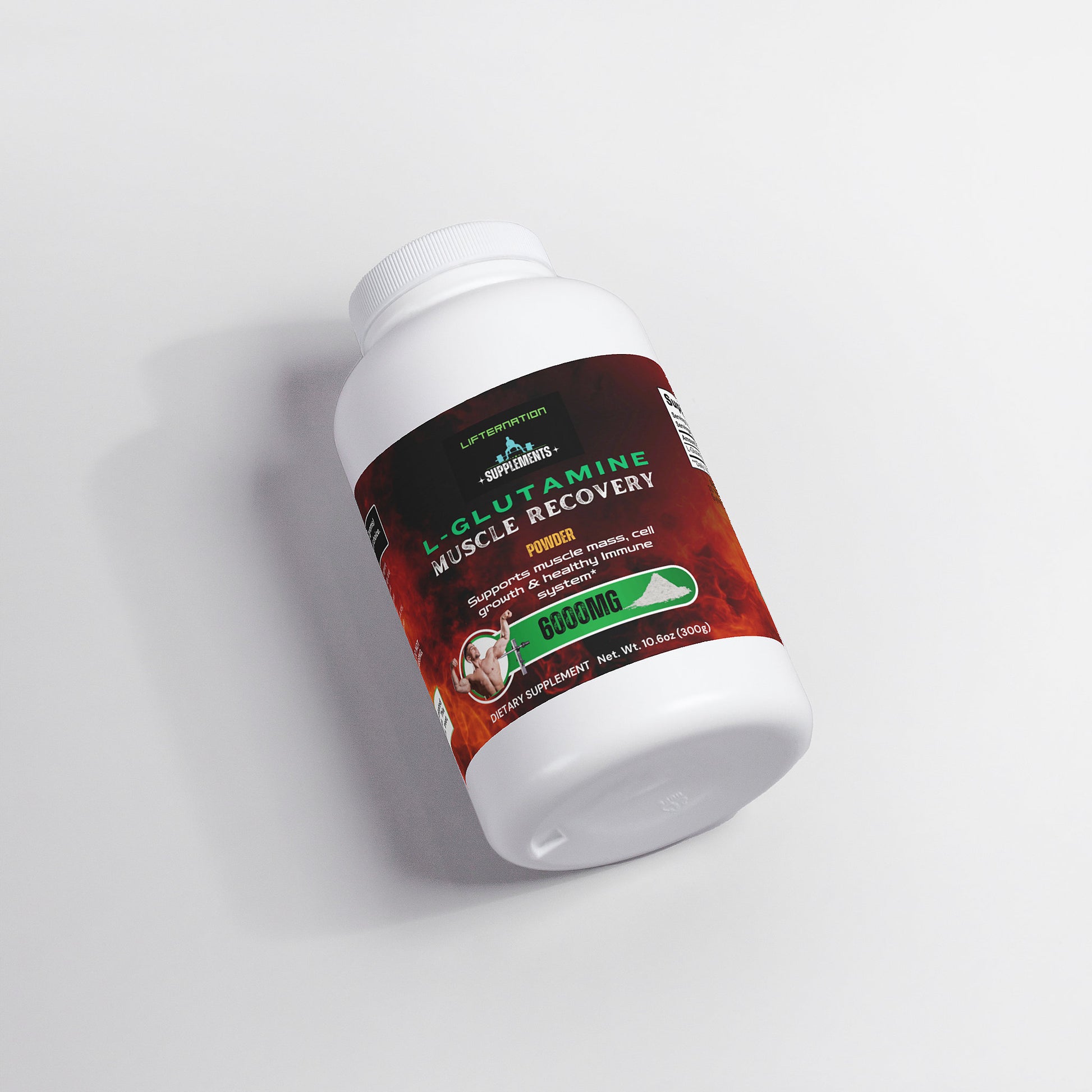 LifterNation L-Glutamine Muscle Recovery Powder (6000mg) Amino Acids & Blends LifterNation Supplements