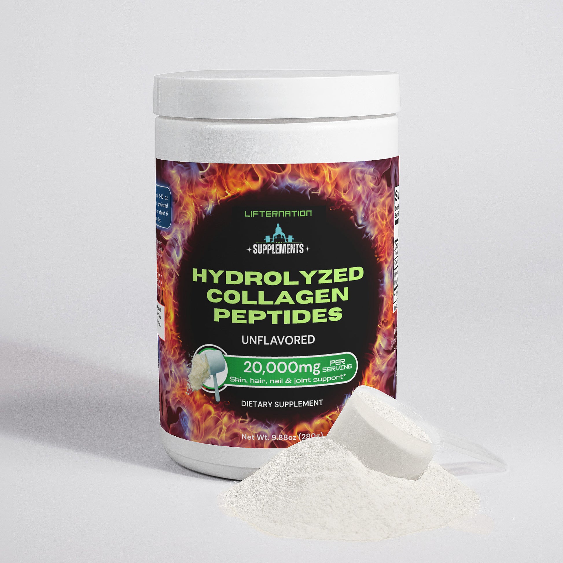 LifterNation Hydrolyzed Collagen Peptides (Unflavored) Proteins & Blends LifterNation Supplements