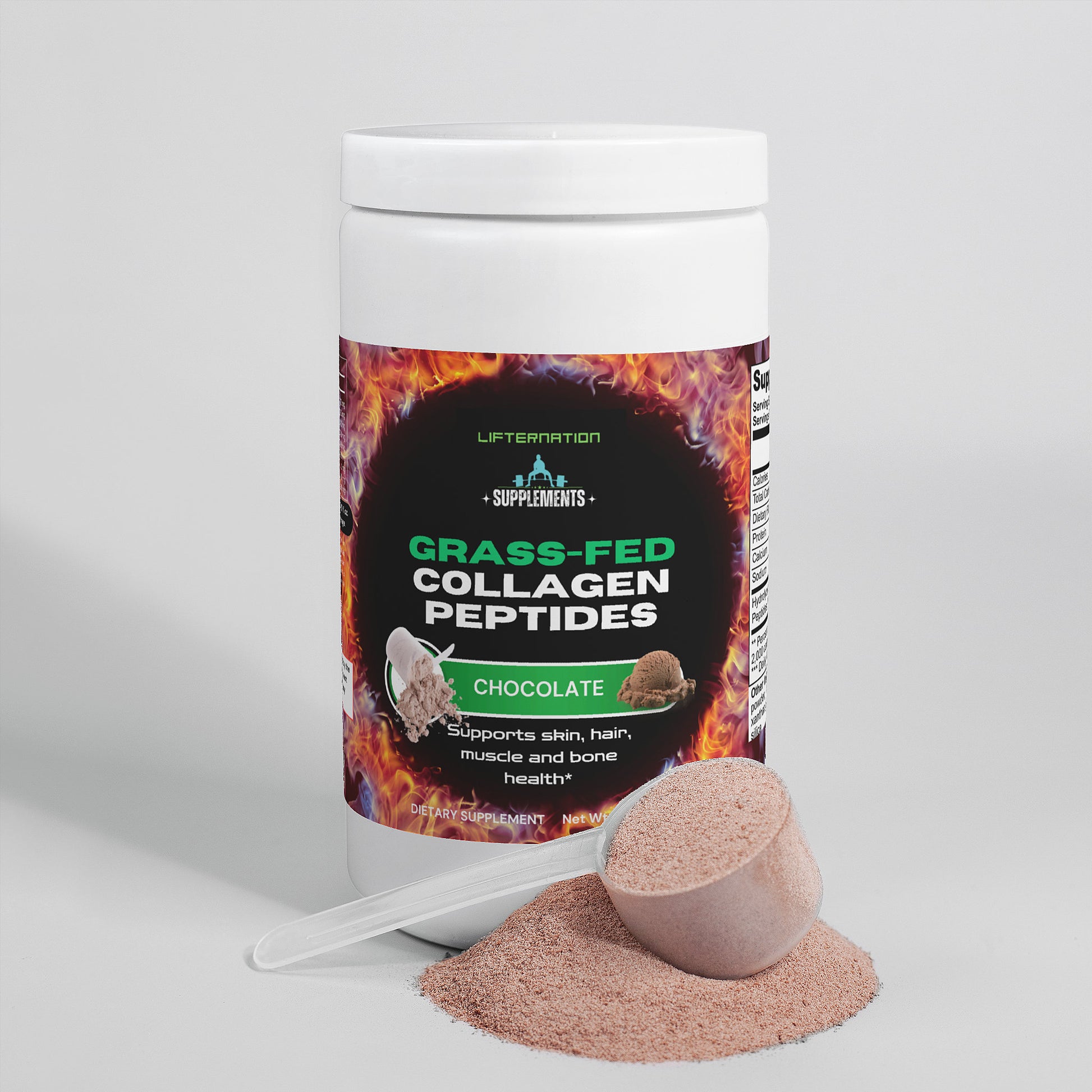 LifterNation Grass-Fed Collagen Peptides Powder (Chocolate) Proteins & Blends LifterNation Supplements
