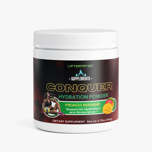 LifterNation ConQuer Hydration Powder (Peach Mango)