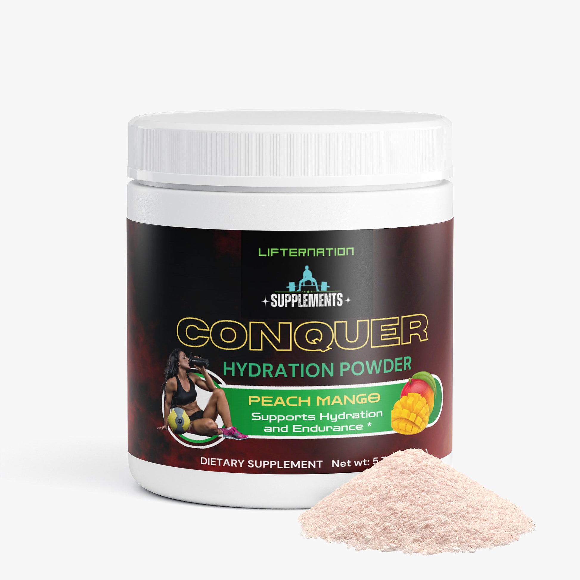 LifterNation ConQuer Hydration Powder (Peach Mango) Specialty Supplements LifterNation Supplements
