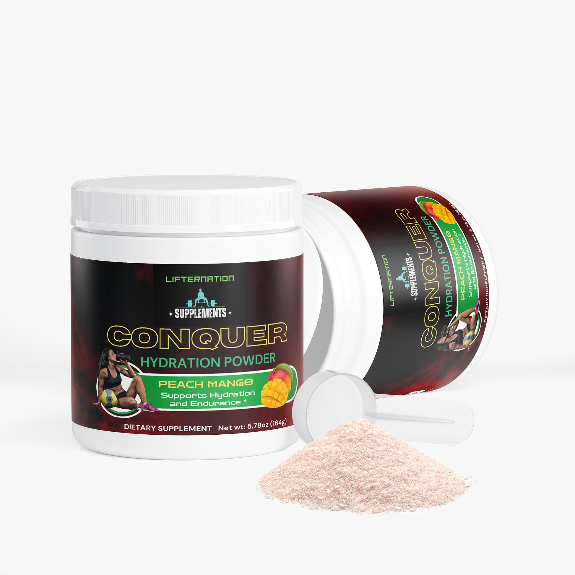 LifterNation ConQuer Hydration Powder (Peach Mango) Specialty Supplements LifterNation Supplements
