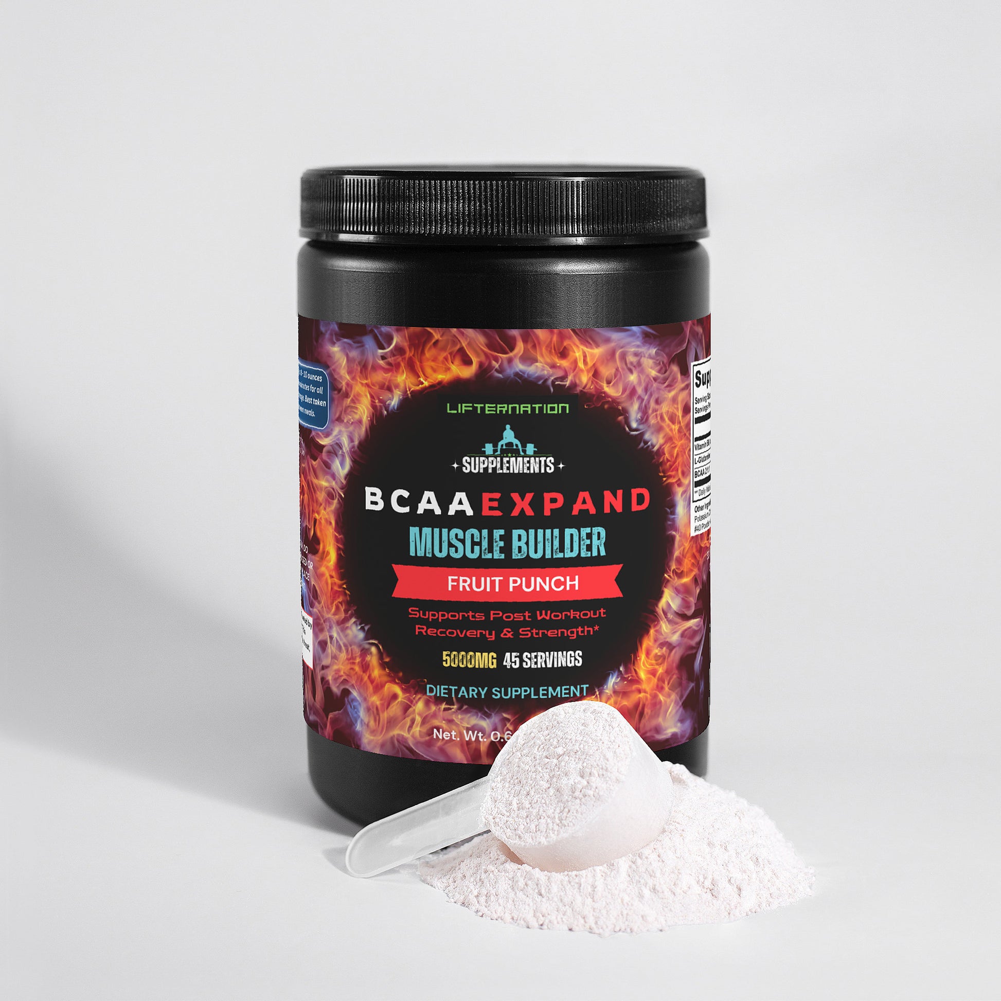 LifterNation BCAA Expand Muscle Builder (Fruit Punch) Amino Acids & Blends LifterNation Supplements