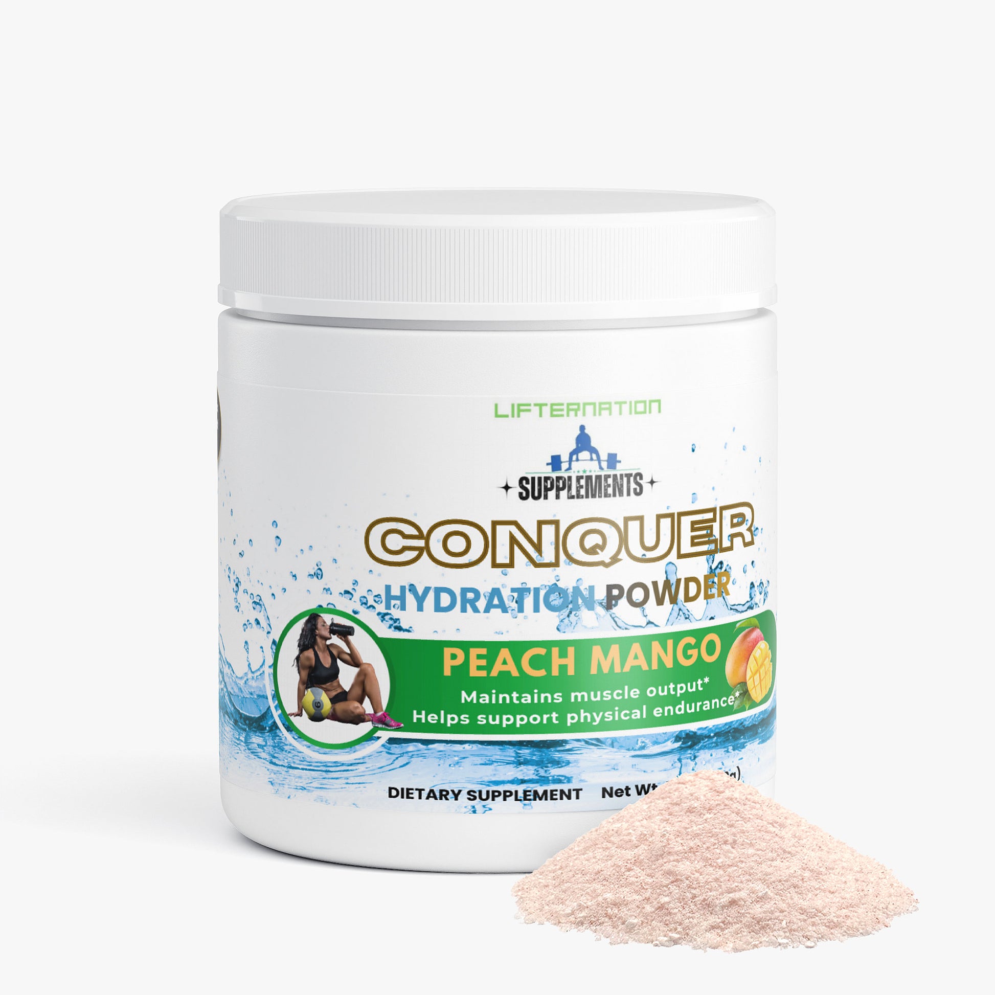LifterNation Conquer Hydration Powder (Peach Mango) Intra-Workout Supplements LifterNation Supplements