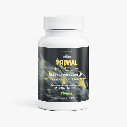 Lifternation Primal Focus Shilajit Adaptogen Complex Specialty Supplements LifterNation Supplements