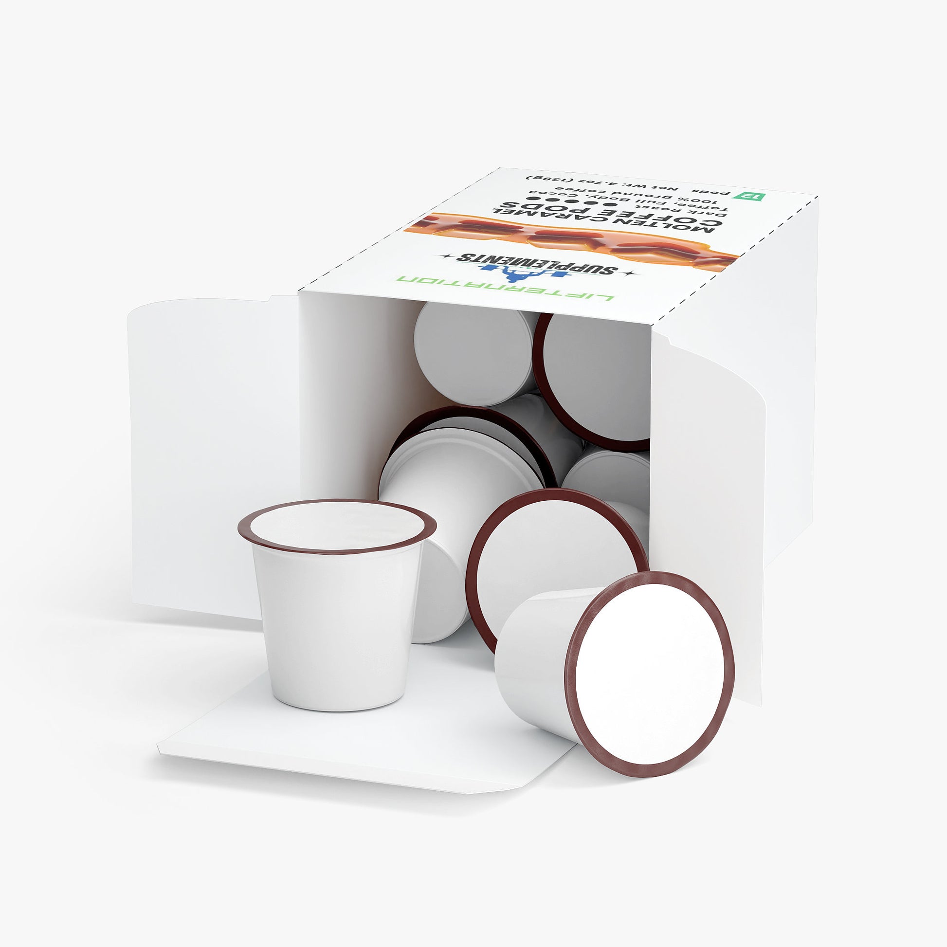 LifterNation Molten Caramel 12 Coffee Pods (Dark Roast) Coffee & Tea LifterNation Supplements