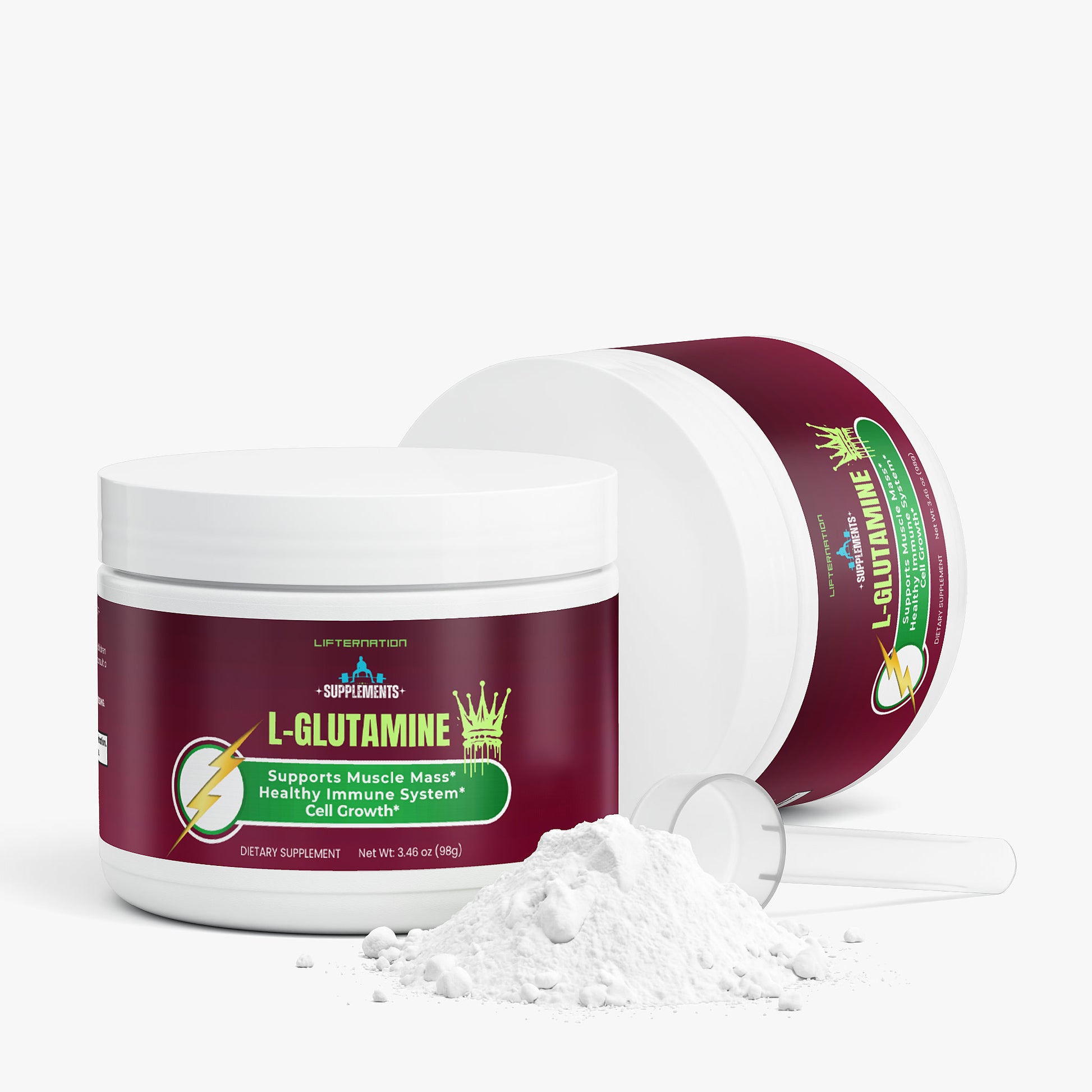LifterNation L-Glutamine Unflavored Amino Acids & Blends LifterNation Supplements