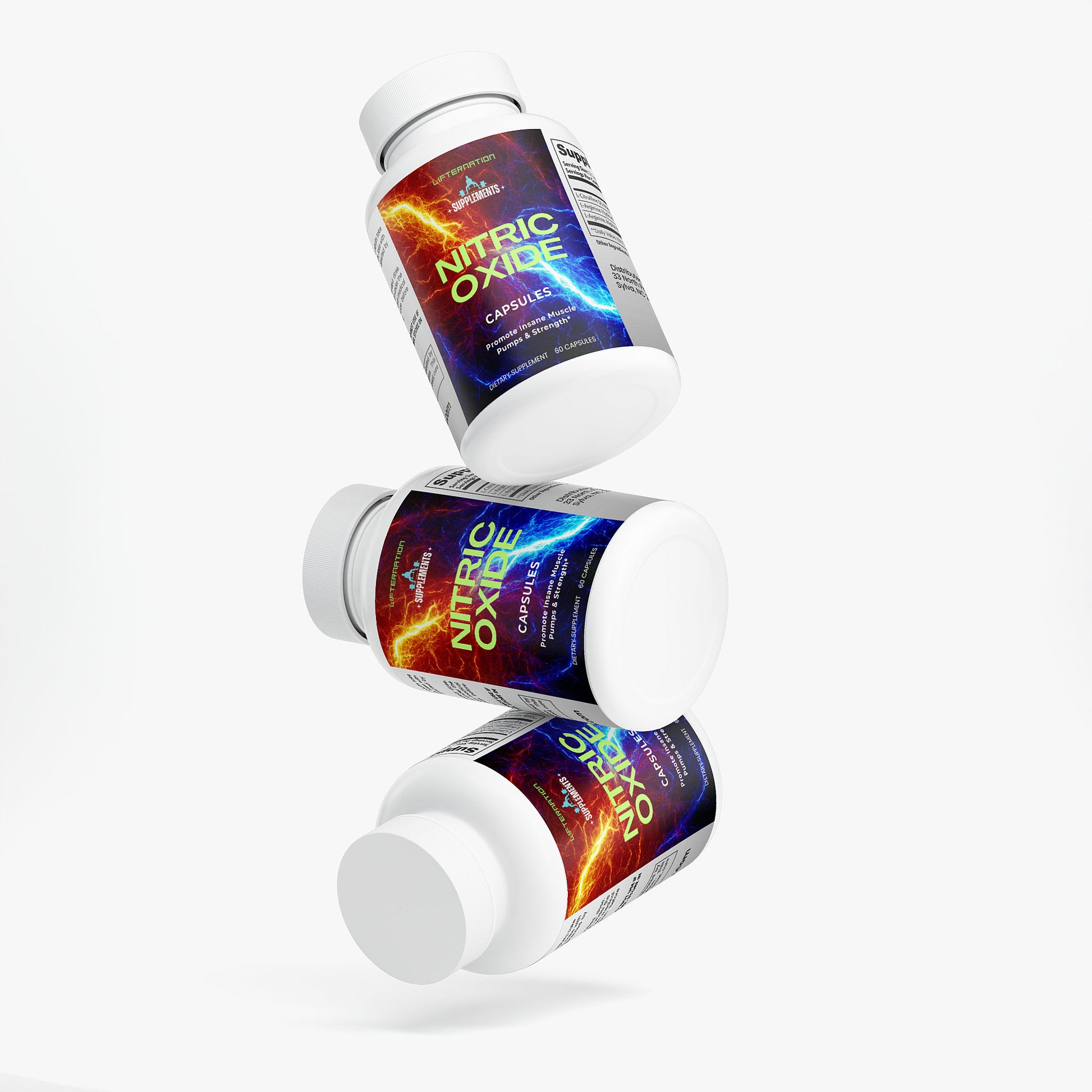 LifterNation Nitric Oxide 60 Capsules Post-Workout Recovery LifterNation Supplements