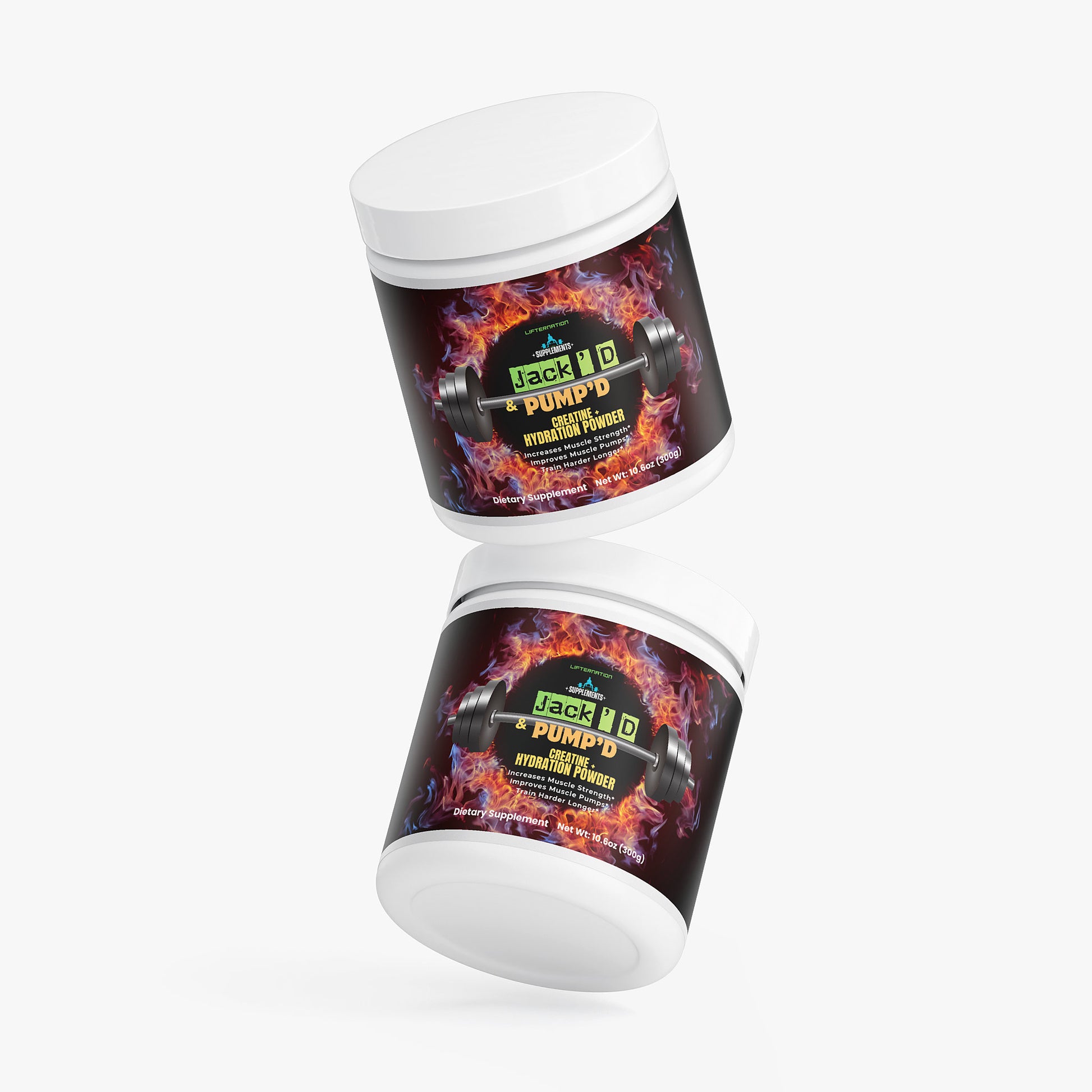 LifterNation Jack'D & Pump'D Creatine Hydration Powder (300g) Muscle Builders LifterNation Supplements