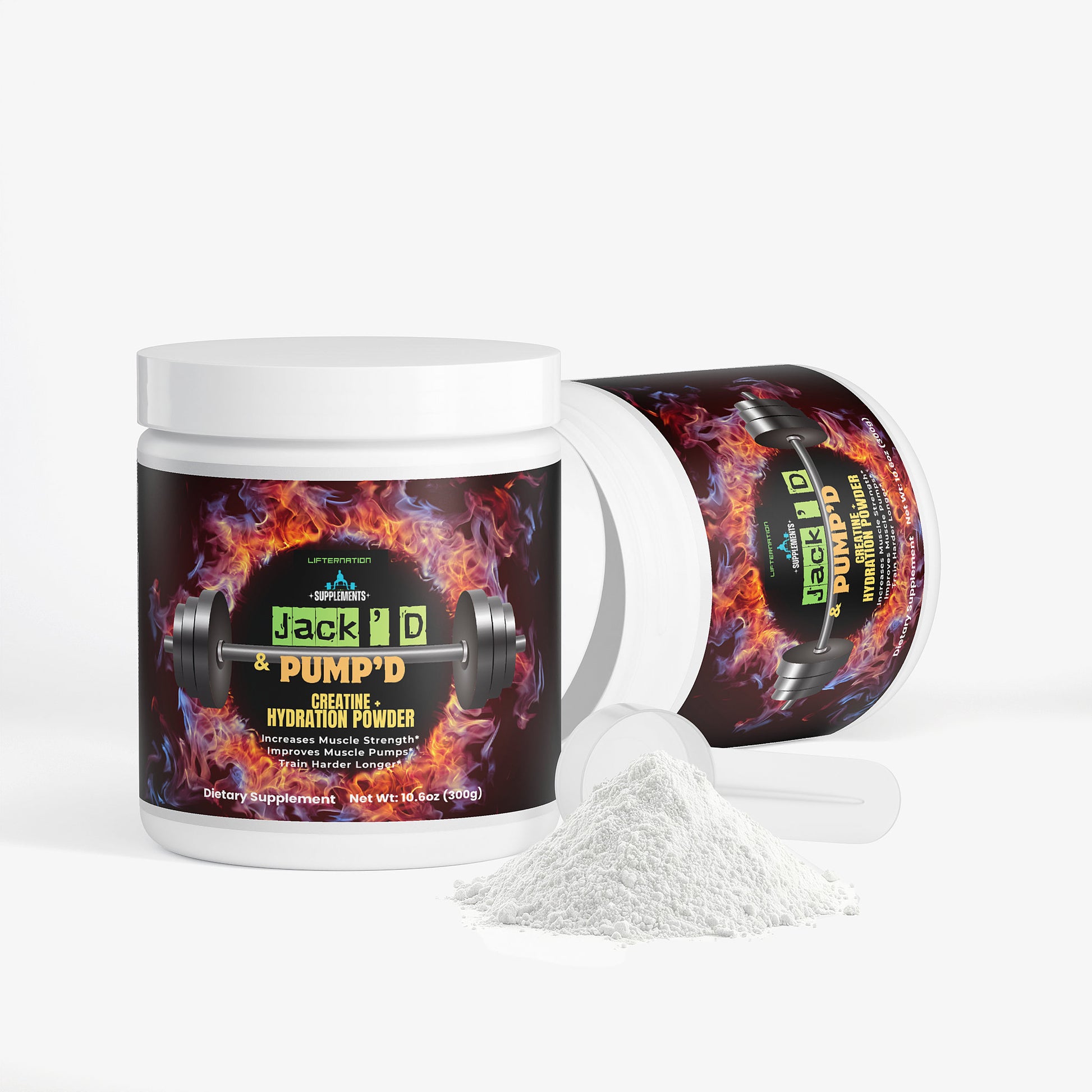 LifterNation Jack'D & Pump'D Creatine Hydration Powder (300g) Muscle Builders LifterNation Supplements