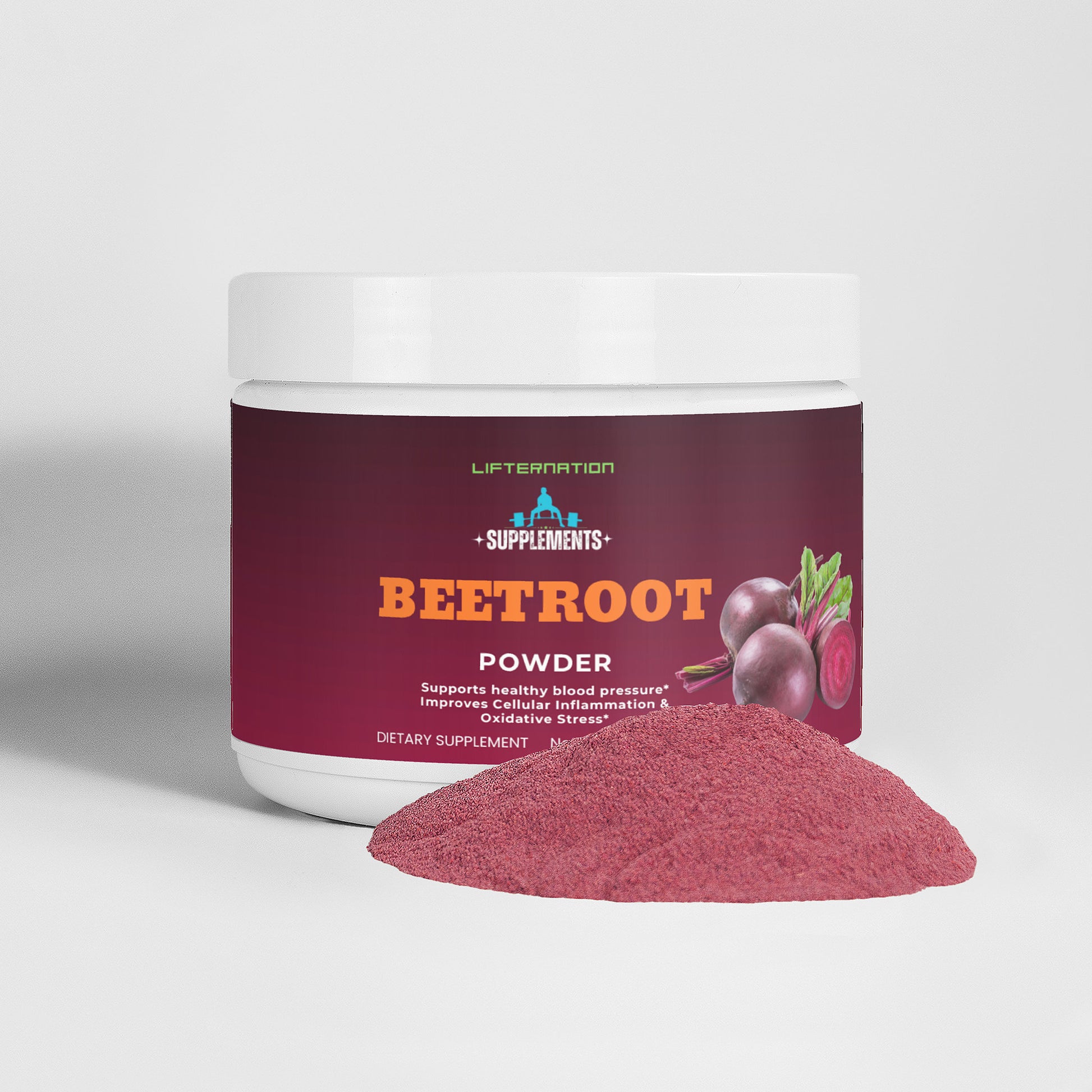 LifterNation Beetroot Powder (2875mg) Post-Workout Recovery LifterNation Supplements