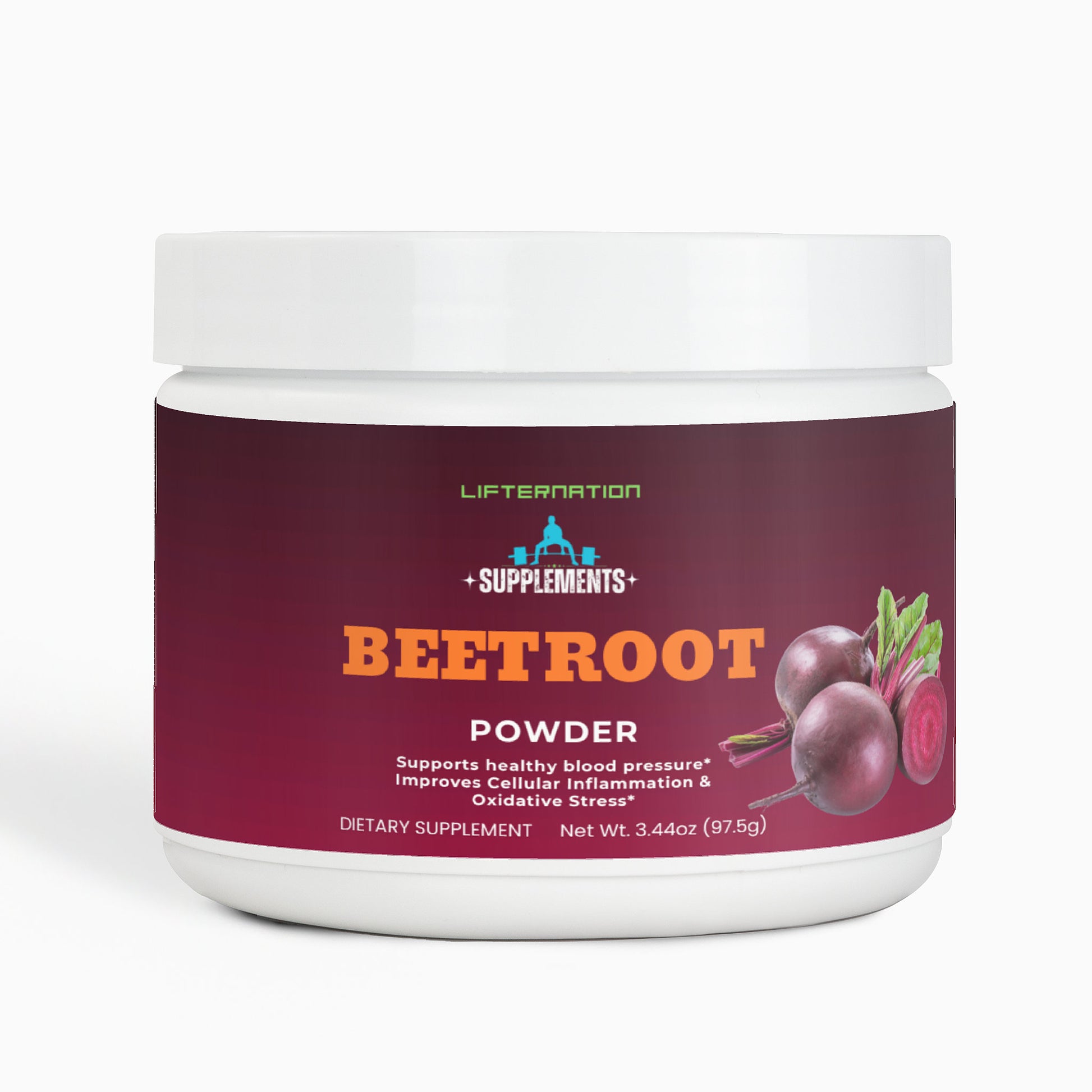 LifterNation Beetroot Powder (2875mg) Post-Workout Recovery LifterNation Supplements