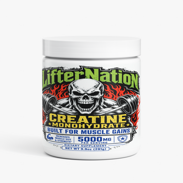 LifterNation Creatine Built for Muscle Gains (5000mg) Amino Acids & Blends LifterNation Supplements