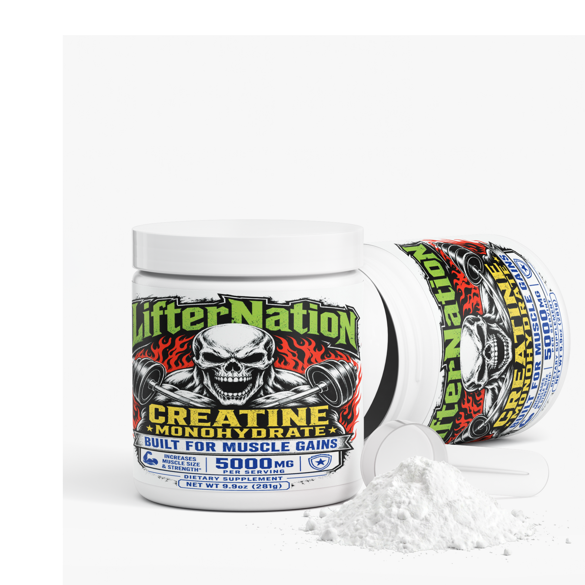 LifterNation Creatine Built for Muscle Gains (5000mg) Amino Acids & Blends LifterNation Supplements