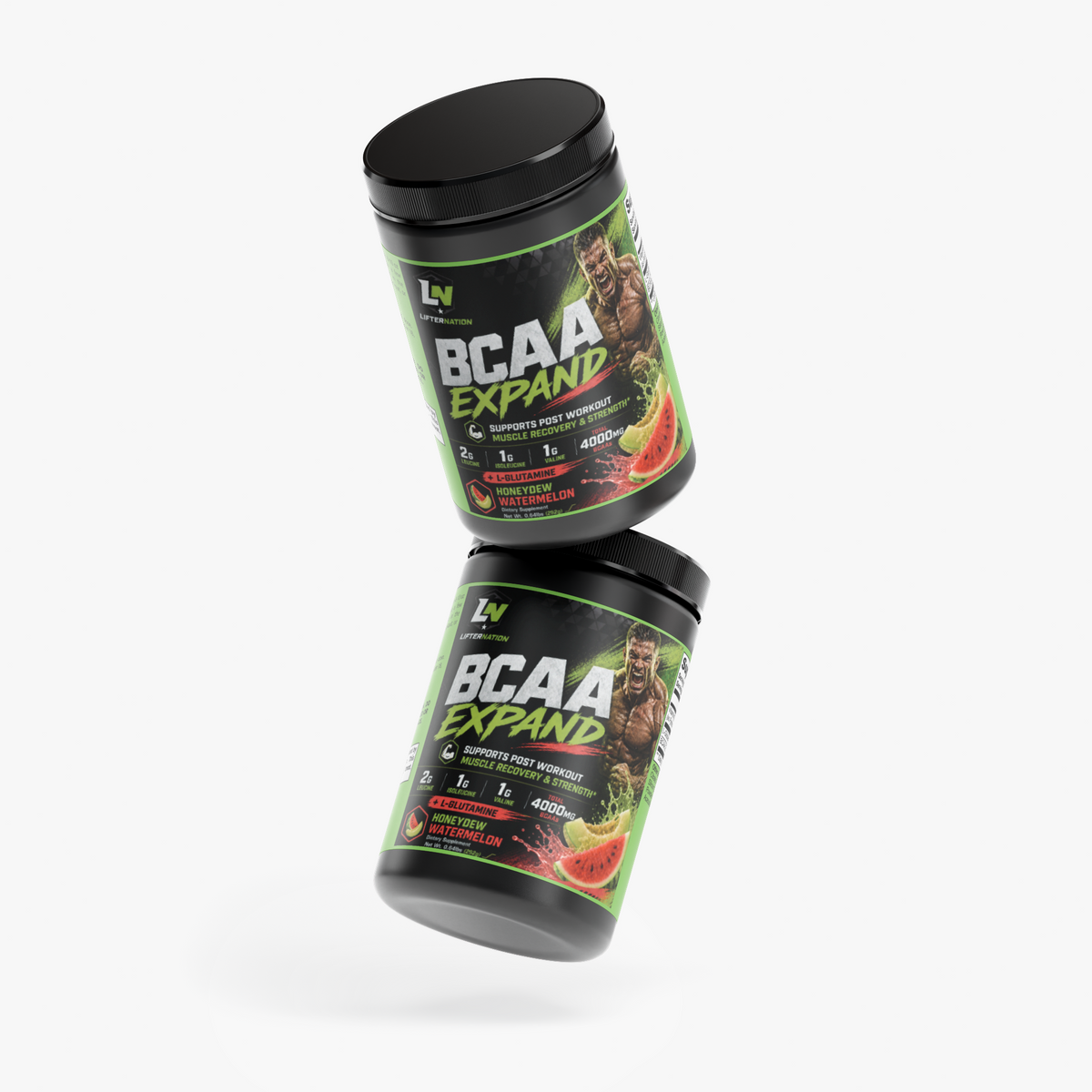 LifterNation BCAA Expand Muscle Building Powder (Honeydew/Watermelon) Post-Workout Recovery LifterNation Supplements
