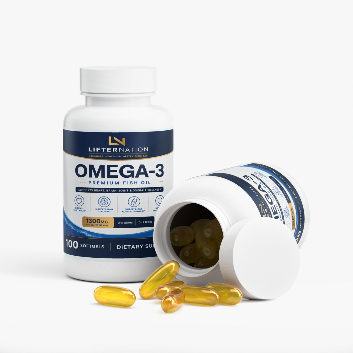 LifterNation Omega-3 Plus EPA & DHA (1300mg) Specialty Supplements LifterNation Supplements