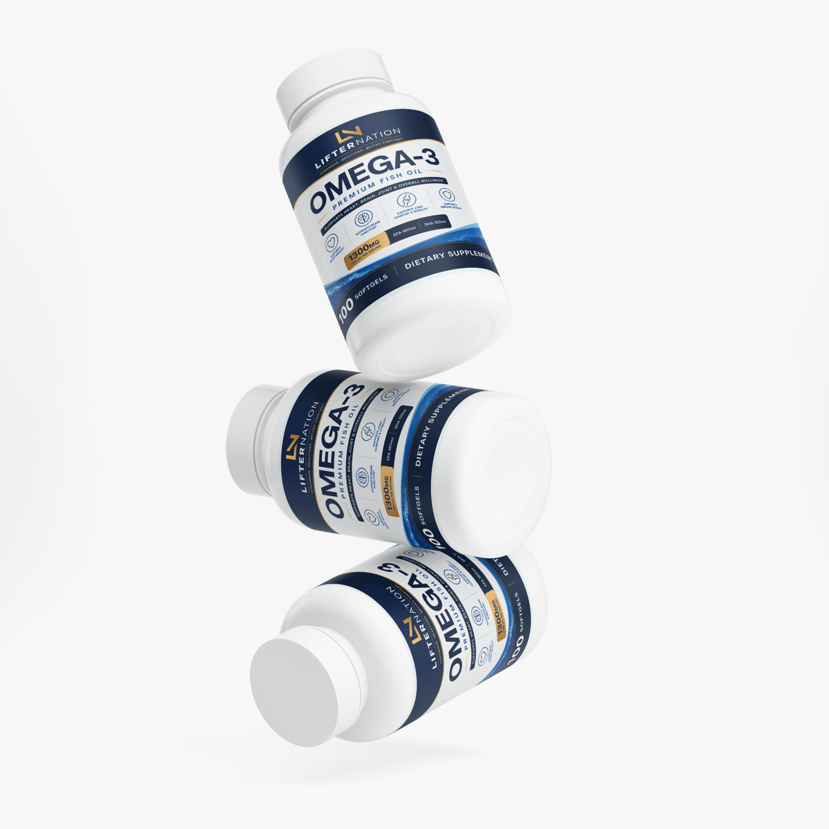 LifterNation Omega-3 Plus EPA & DHA (1300mg) Specialty Supplements LifterNation Supplements