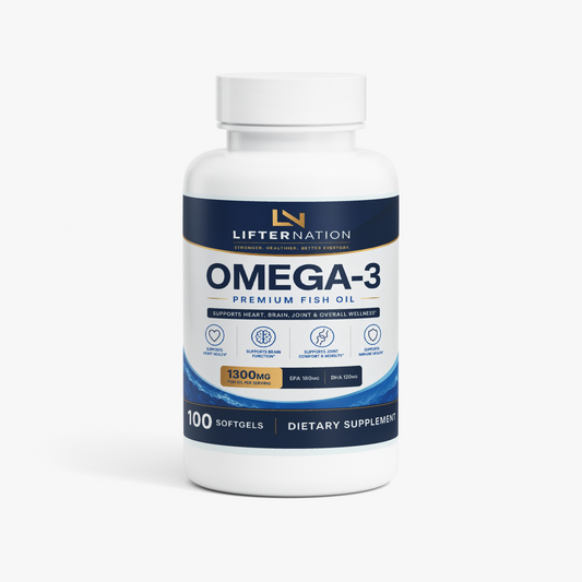 LifterNation Omega-3 Plus EPA & DHA (1300mg) Specialty Supplements LifterNation Supplements