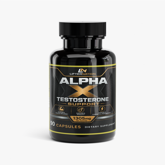 LifterNation Alpha X Natural Testosterone Support (90 Capsules) Specialty Supplements LifterNation Supplements