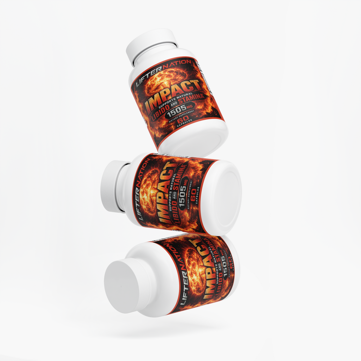 LifterNation Impact 1505mg (60 Capsules) Natural Extracts LifterNation Supplements