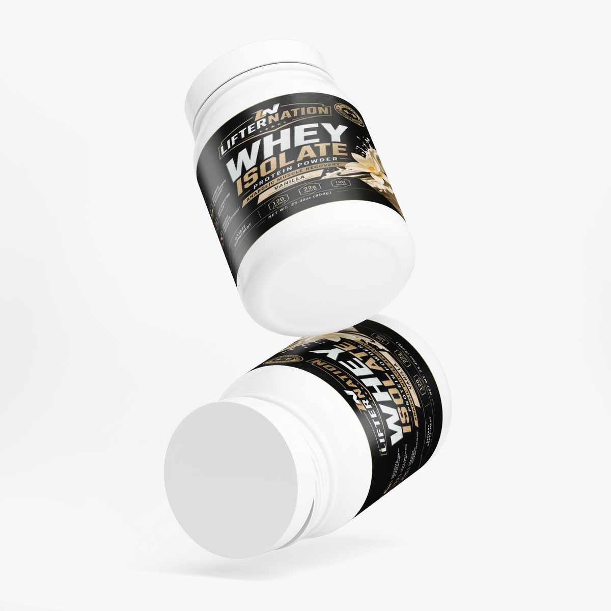 LifterNation Anabolic Muscle Recovery Whey Protein Isolate 2lbs (Vanilla) Proteins & Blends LifterNation Supplements