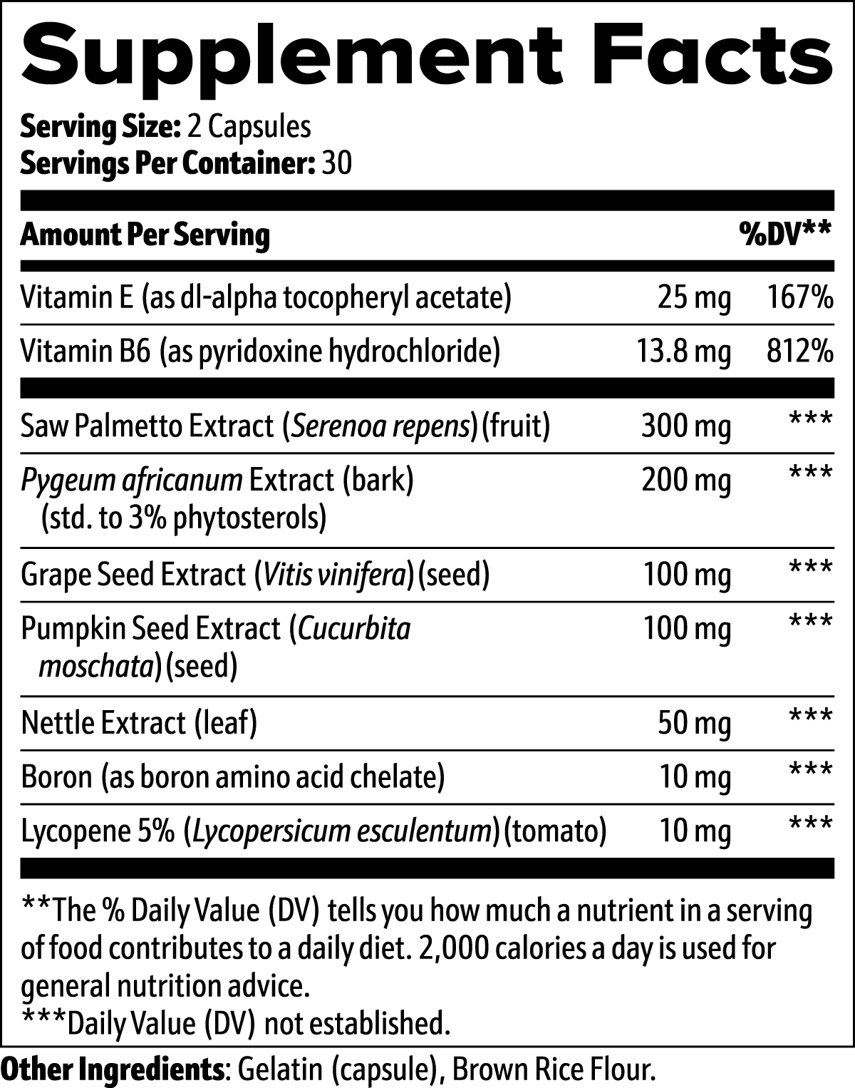 LifterNation Prostate Support (60 Capsules)