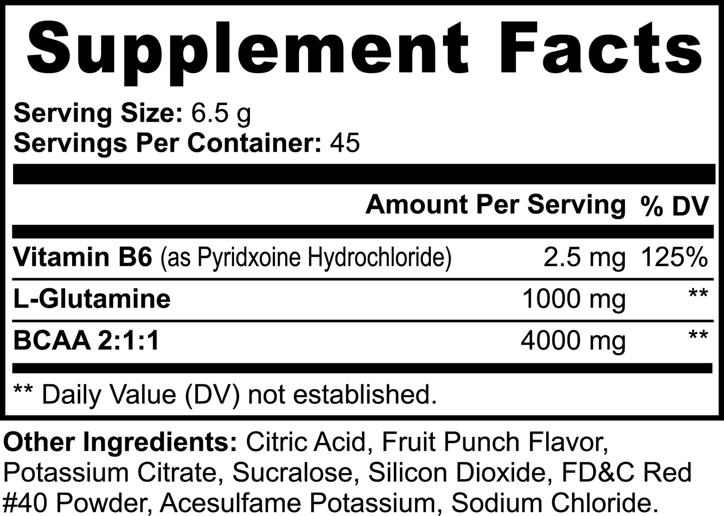 LifterNation BCAA Expand Muscle Builder (Fruit Punch)