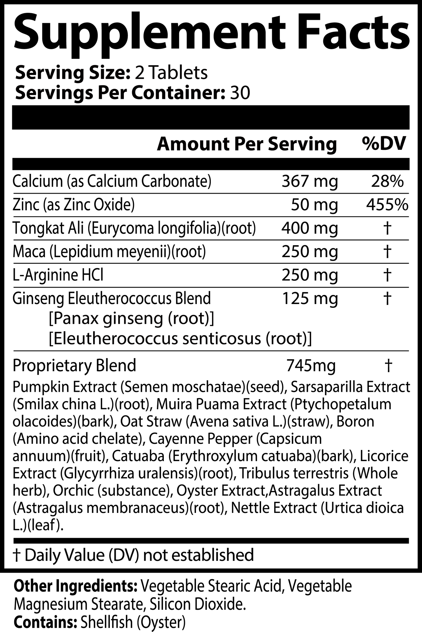 LifterNation Men's Vitality (60 Tablets)