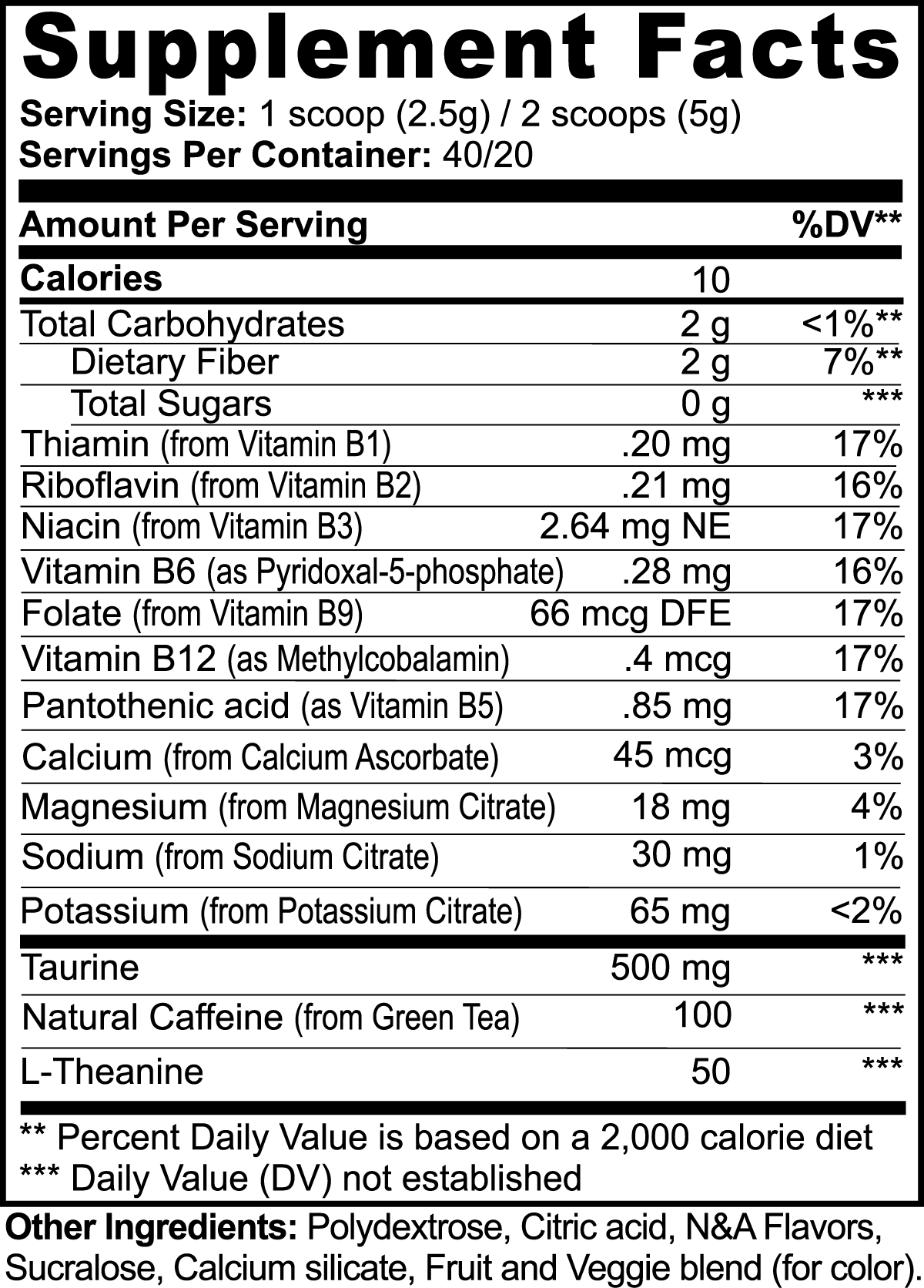 LifterNation No Quit Energy Powder (Melon Creamsicle)