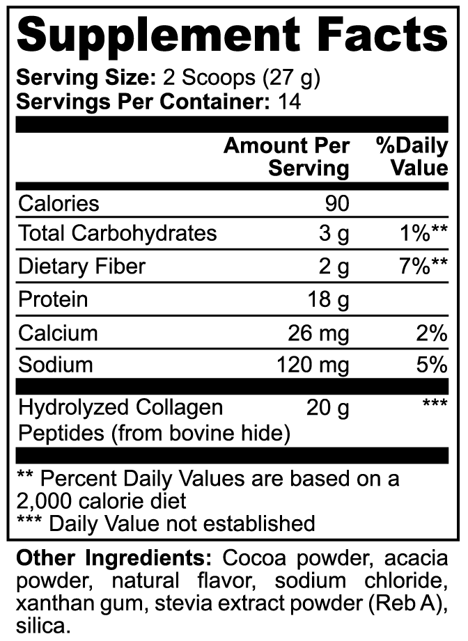 LifterNation Grass-Fed Collagen Peptides Powder (Chocolate) Proteins & Blends LifterNation Supplements