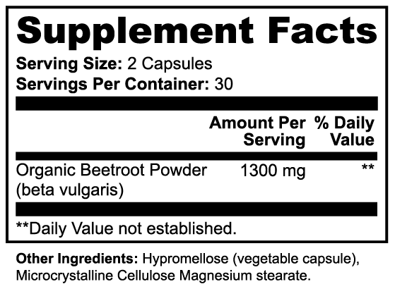 LifterNation Beetroot (60 Capsules) Natural Extracts LifterNation Supplements
