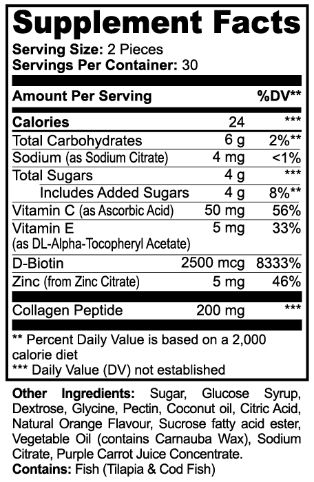 LifterNation Collagen Gummies 60 (Adult) Gummies Proteins & Blends LifterNation Supplements