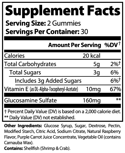 LifterNation Joint Support 60 (Adult) Gummies Specialty Supplements LifterNation Supplements