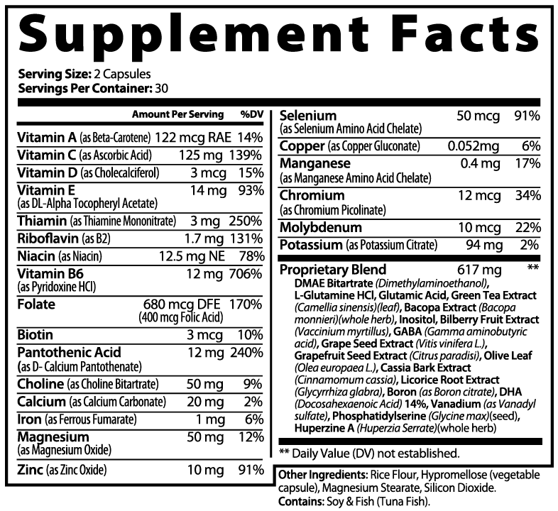 LifterNation Neurocharge Focus Complex (60 Capsules) Specialty Supplements LifterNation Supplements