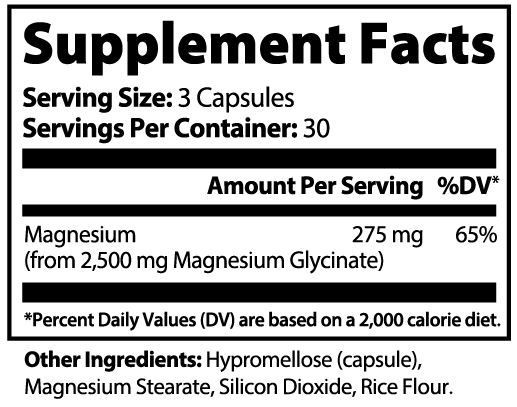 LifterNation Magnesium Glycinate (90 Capsules) Vitamins & Minerals LifterNation Supplements