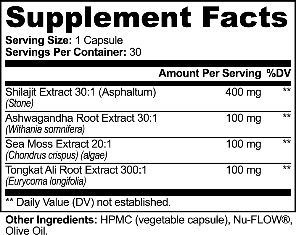 Lifternation Primal Focus Shilajit Adaptogen Complex Specialty Supplements LifterNation Supplements