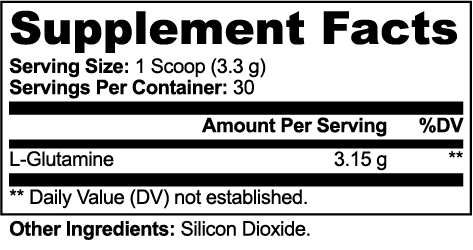 LifterNation L-Glutamine Unflavored Amino Acids & Blends LifterNation Supplements