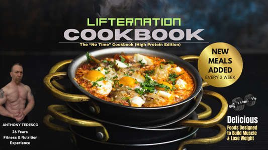 LifterNation The "No Time" Cookbook (High Protein Edition) eBook - LifterNation Supplements
