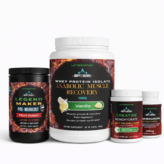 Whey Protein Essential Bundle LifterNation Supplements