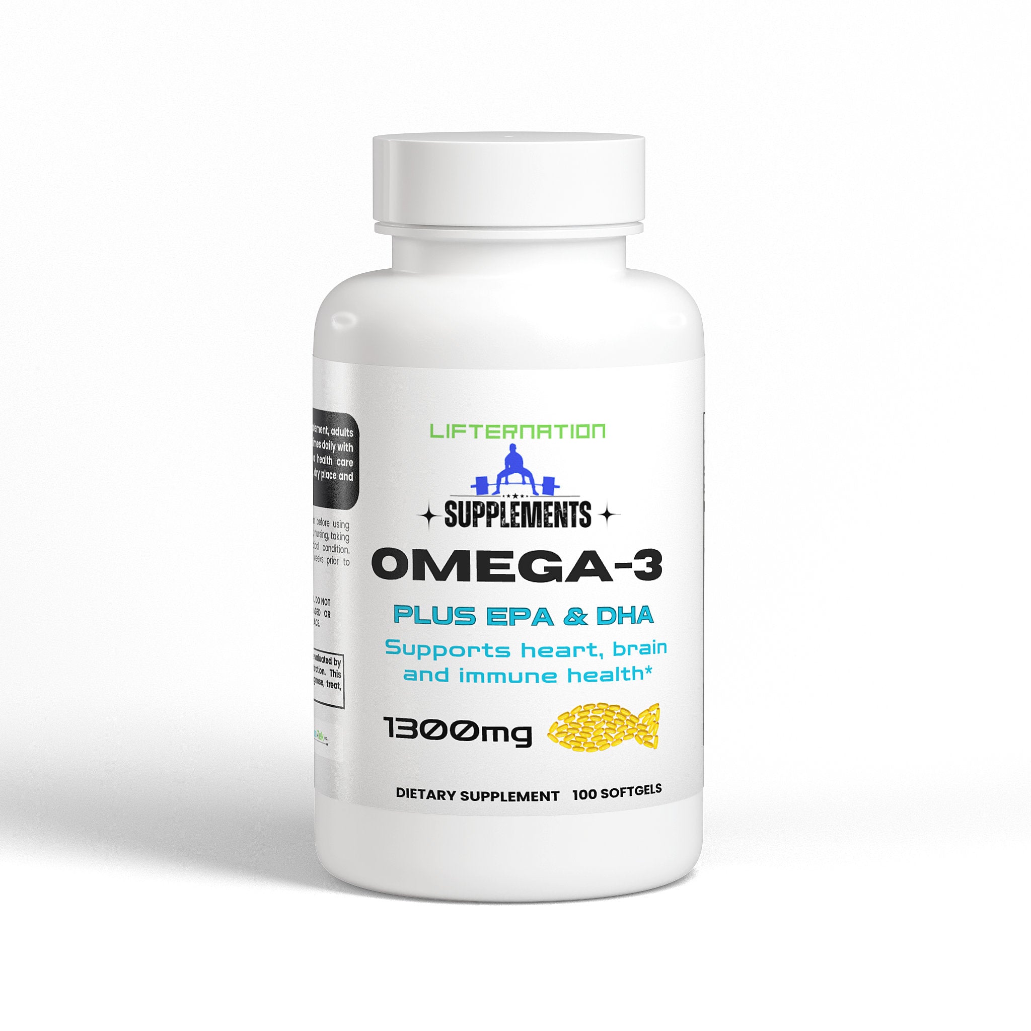 LifterNation Omega-3 Plus EPA & DHA (1300mg) Specialty Supplements LifterNation Supplements