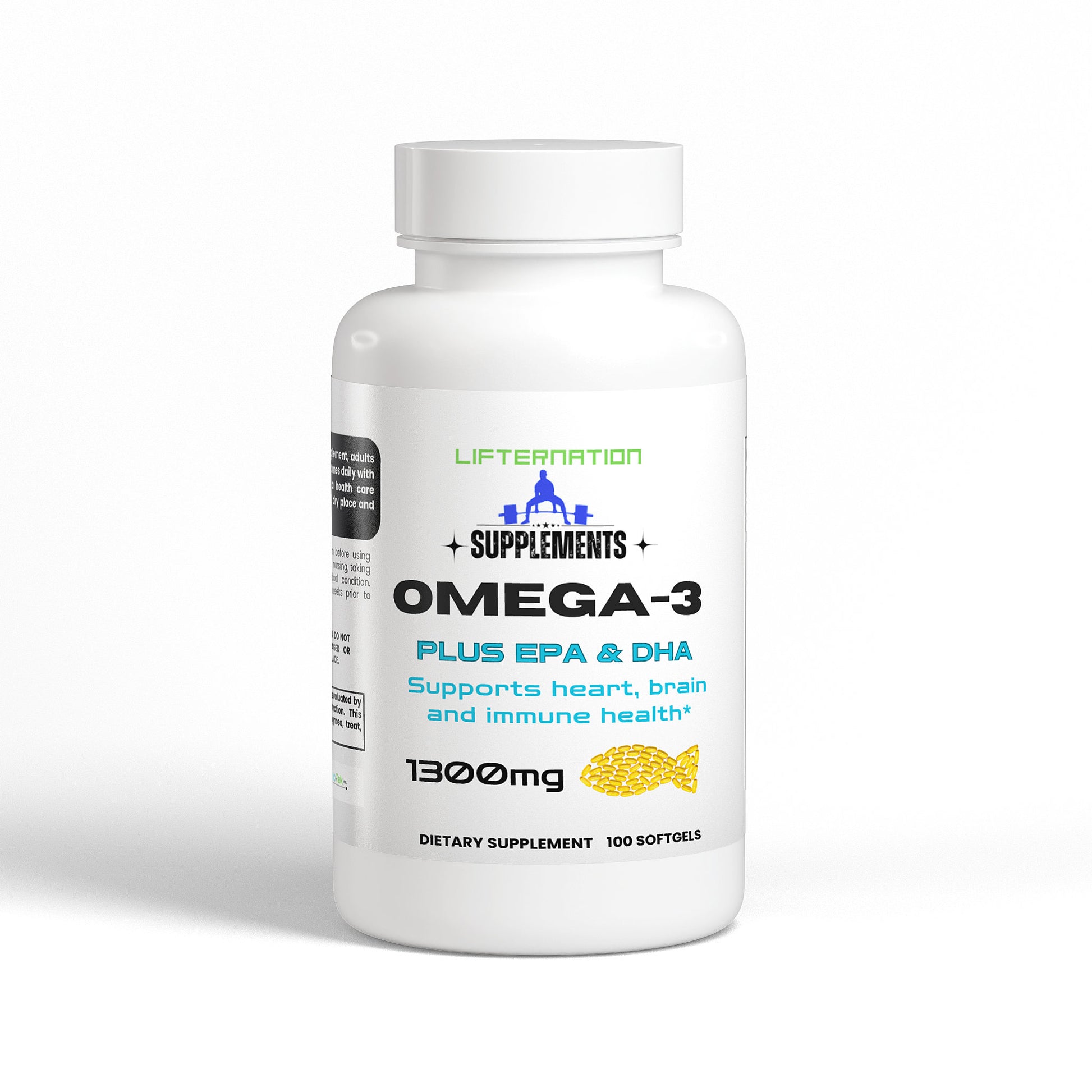 LifterNation Omega-3 Plus EPA & DHA (1300mg) Specialty Supplements LifterNation Supplements